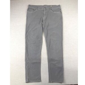 Faherty Brand Mens Grey 5-Pocket Pants Cotton Lyocell Stretch Size 36x32